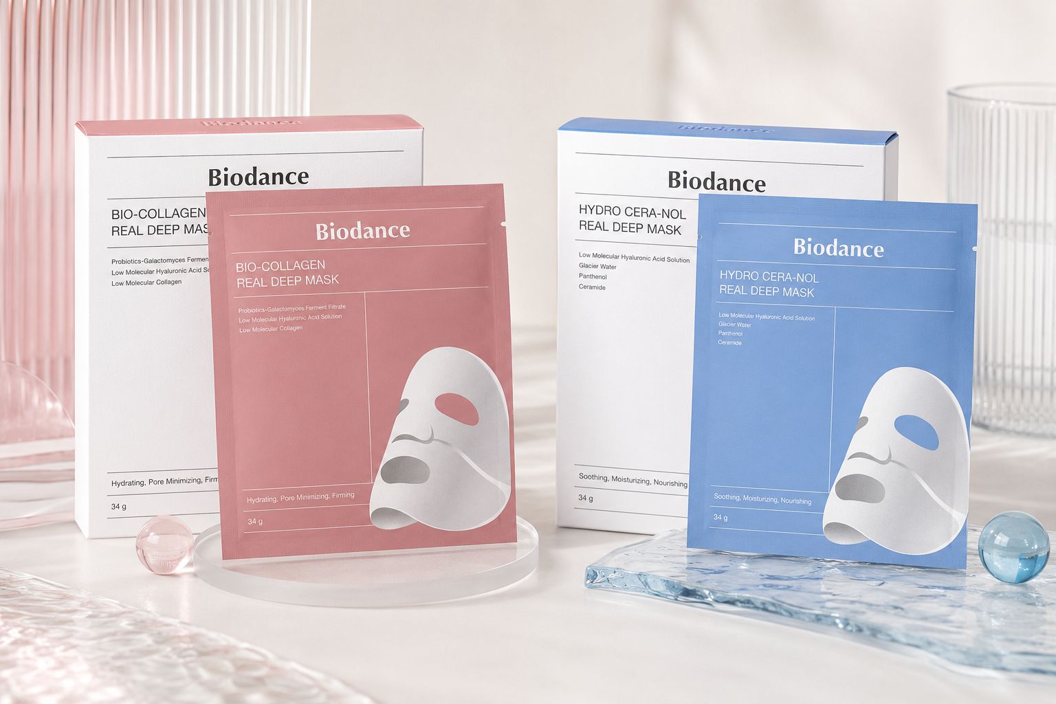 Biodance Bio-Collagen i Hydro Cera-Nol maske