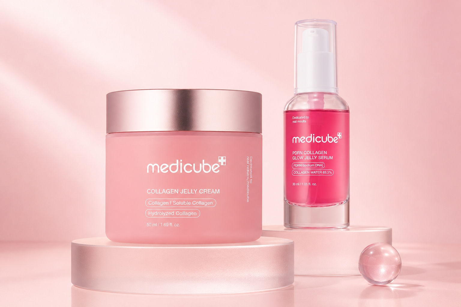 Medicube Collagen Jelly Cream i PDRN Collagen Glow Jelly Serum