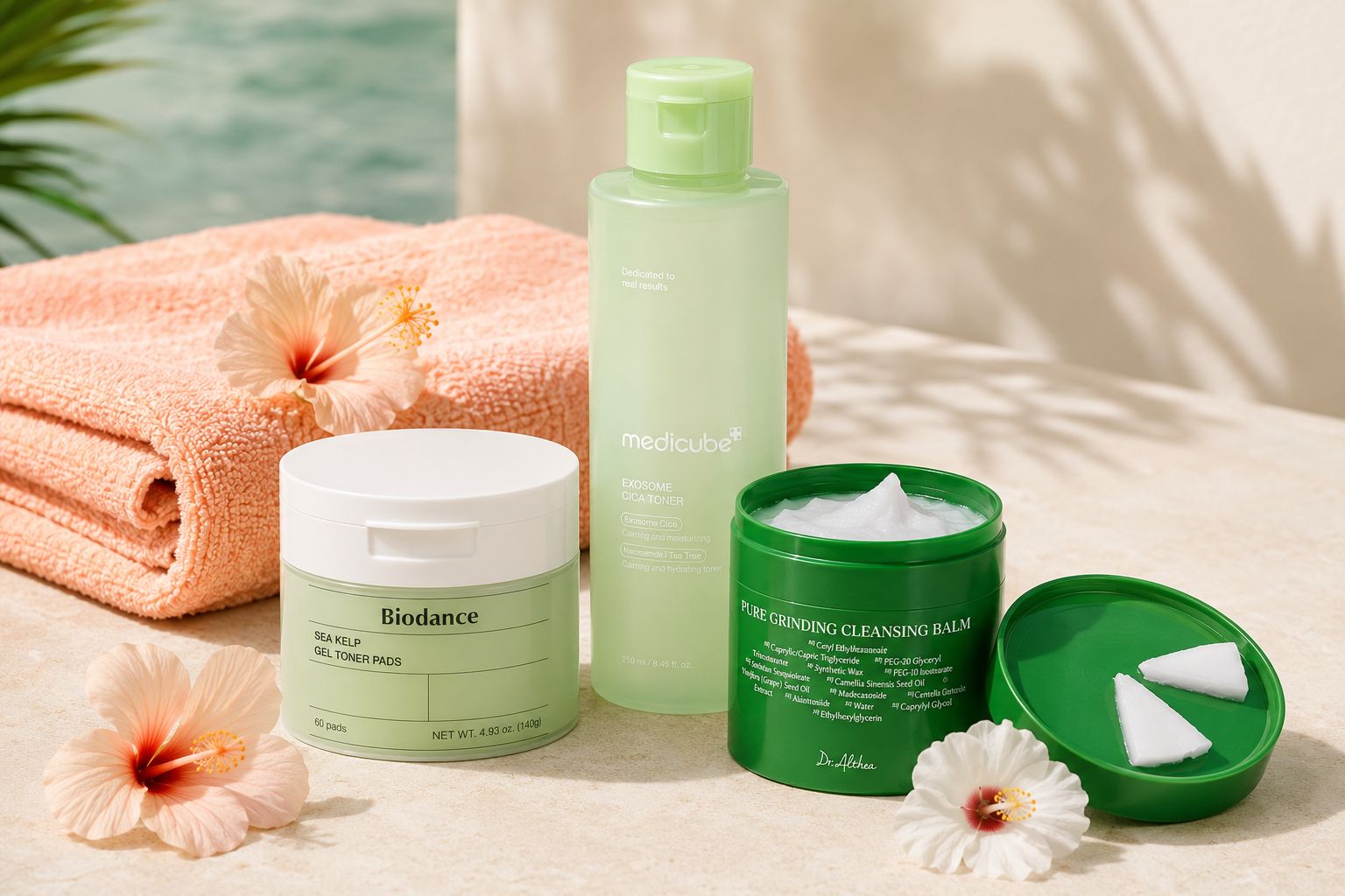 K-Beauty proizvodi označeni cvetićem i ehaul pe&scaron;kir na poklon