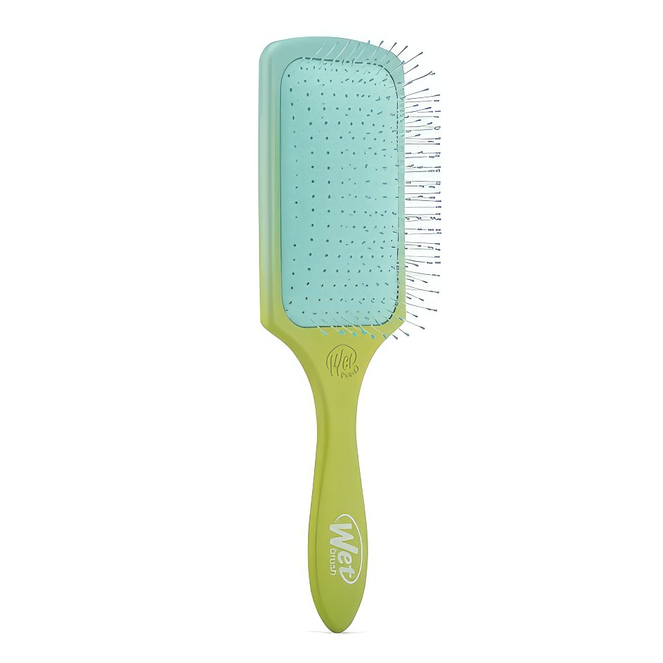 Wet Brush PADDLE DETANGLER - FEEL GOOD OMBRE - GREEN / BLUE
