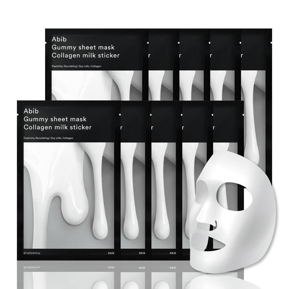 Gummy Sheet Mask Collagen Milk Sticker