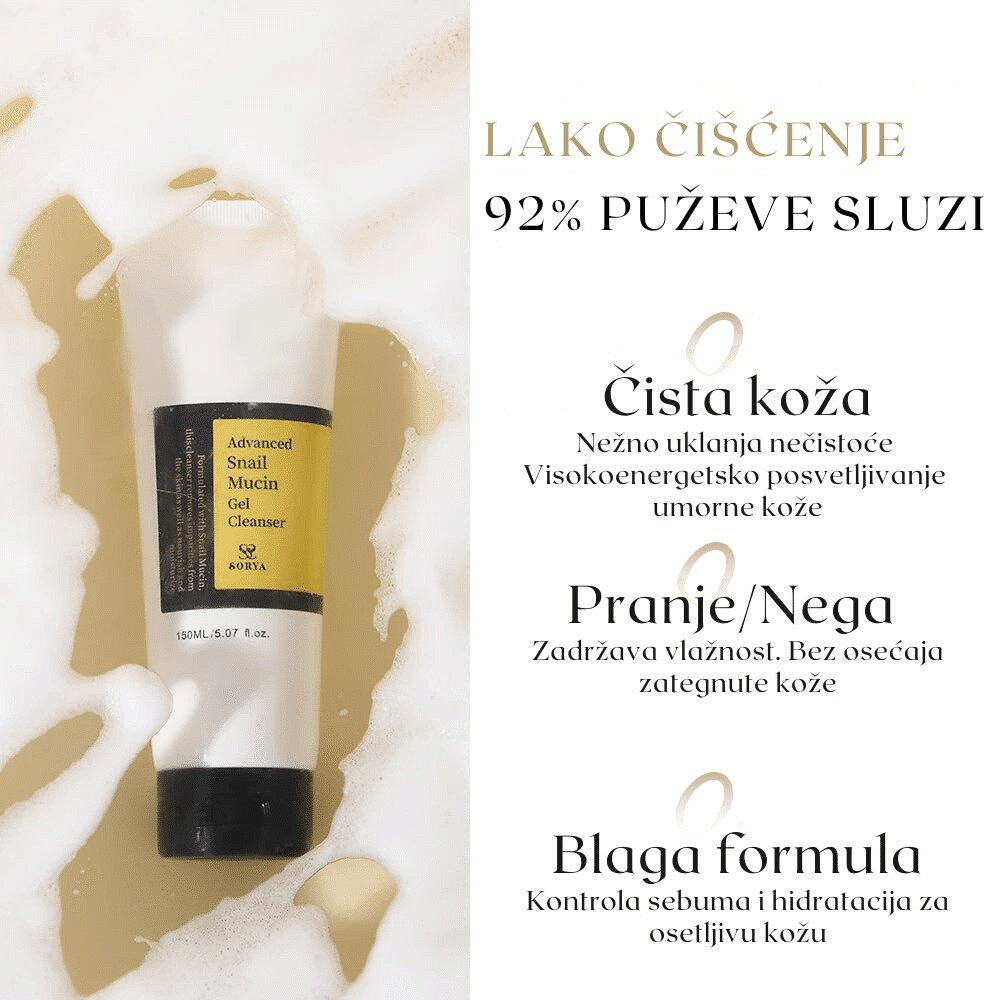 Advanced Snail Mucin Power Gel Cleanser 150ml