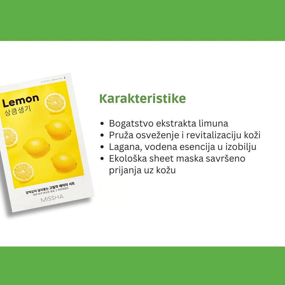 Airy Fit Sheet Mask Lemon