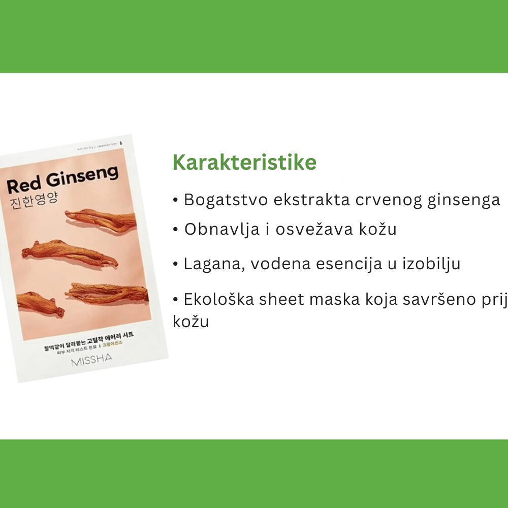 Airy Fit Sheet Mask Red Ginseng