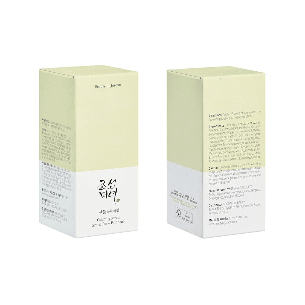 Calming serum : Green tea + Panthenol 30ml