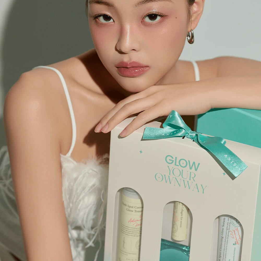 Glow Your Ownway Set (Dark Spot Correcting Glow Toner + Vegan Collagen Eye Serum + Dark Spot Correcting Glow Serum + You Glow Compact Mirror)