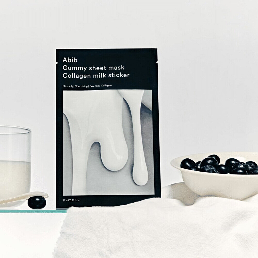 Gummy Sheet Mask Collagen Milk Sticker