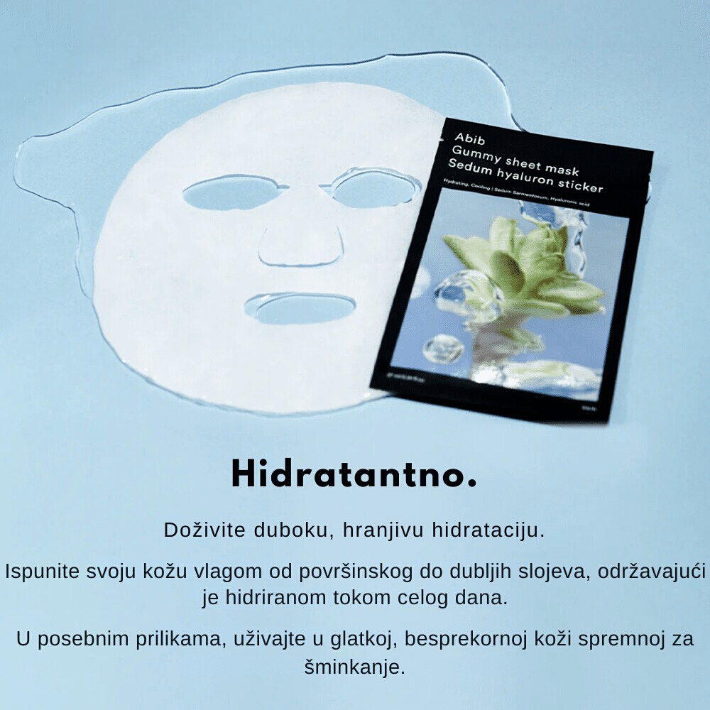 Gummy Sheet Mask Sedum Hyaluron Sticker
