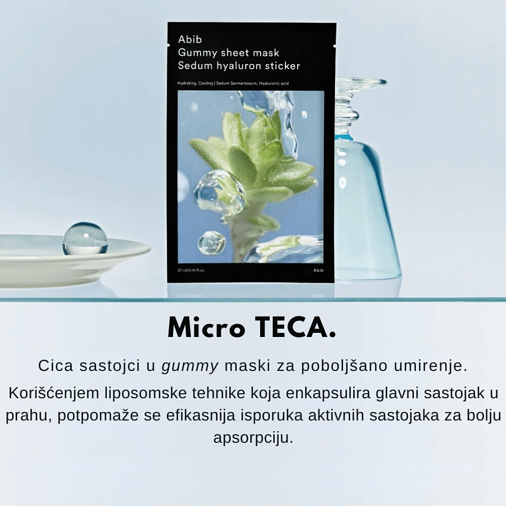 Gummy Sheet Mask Sedum Hyaluron Sticker