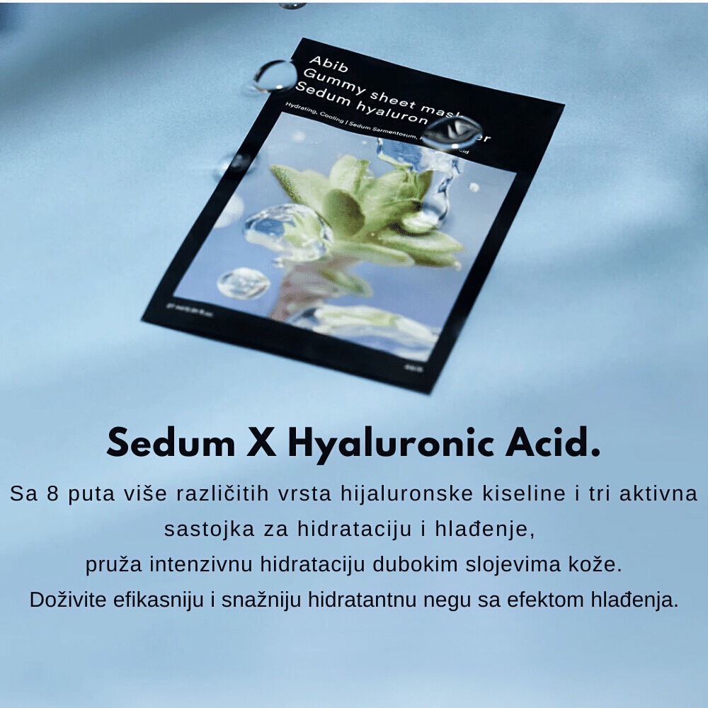 Gummy Sheet Mask Sedum Hyaluron Sticker