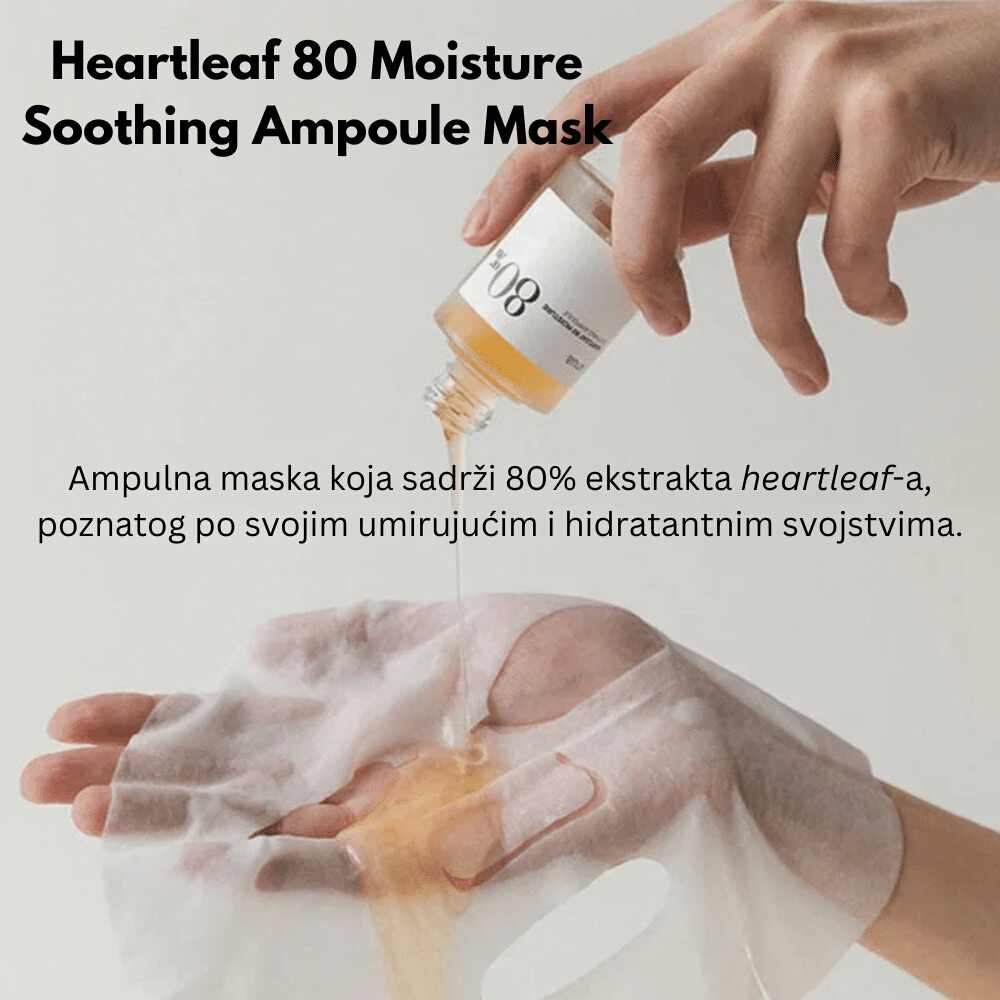 Heartleaf 80 Moisture Soothing Ampoule Mask 27ml