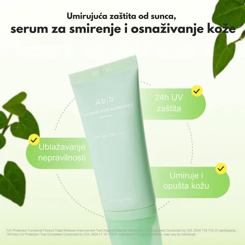 Heartleaf Mild Sunscreen Relief Tube 50ml