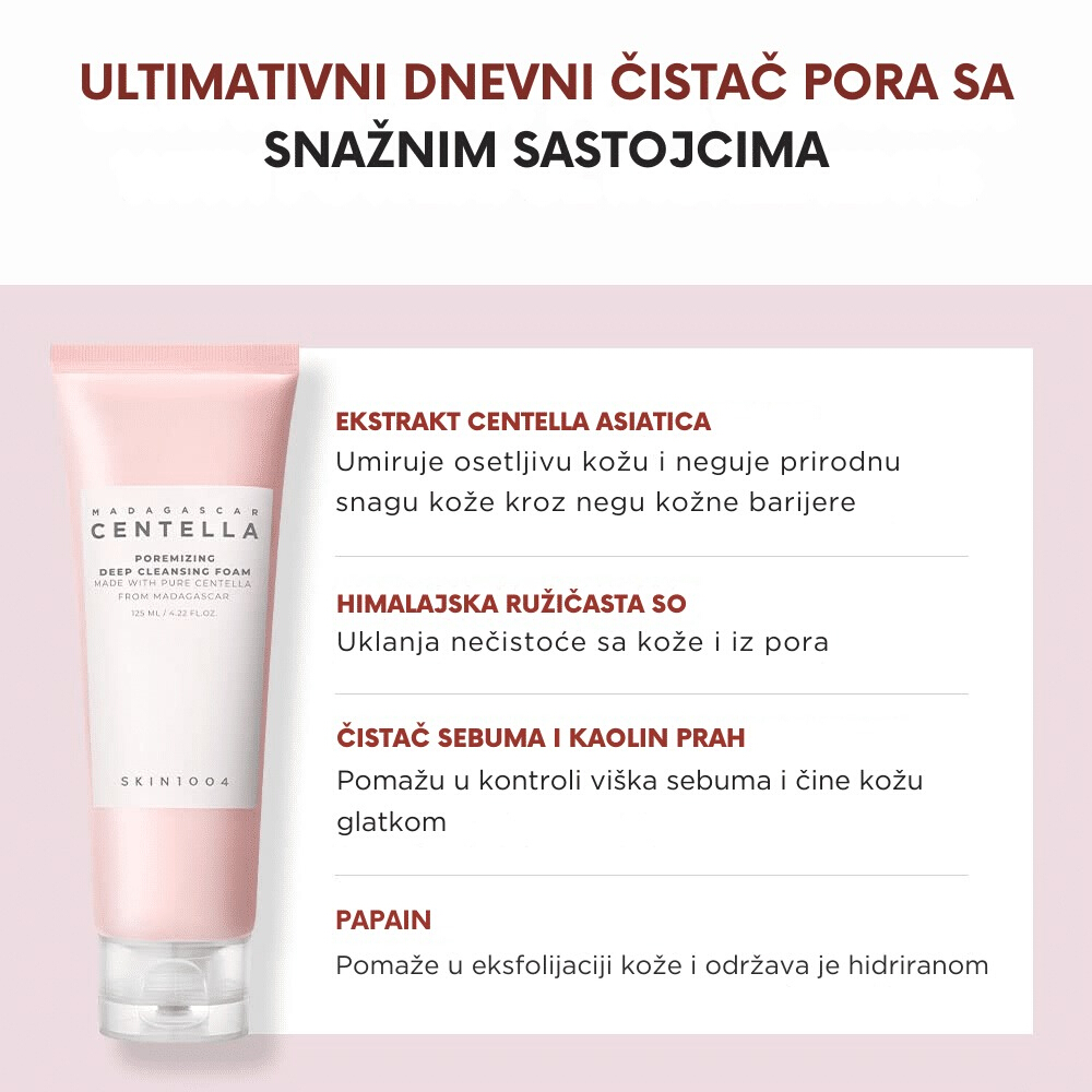 Madagascar Centella Poremizing Deep Cleansing Foam 125ml