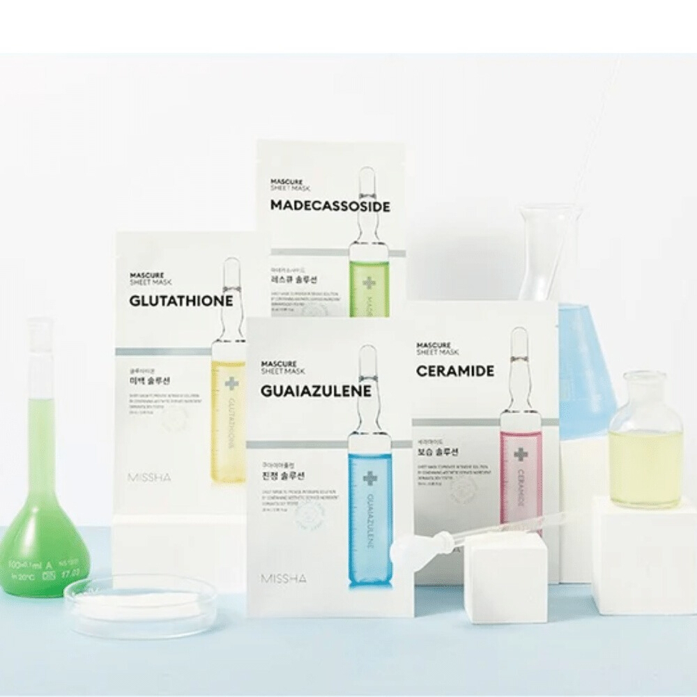 Mascure Sheet Mask Guaiazulene 28ml*1ea
