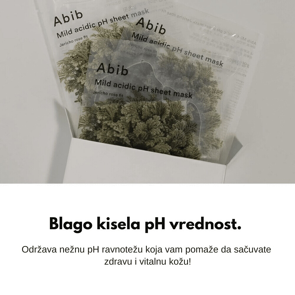 Mild Acidic pH Sheet Mask Jericho Rose Fit