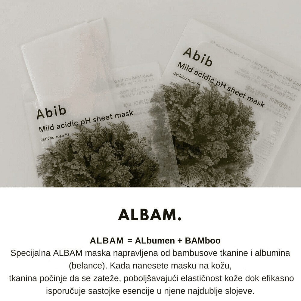 Mild Acidic pH Sheet Mask Jericho Rose Fit