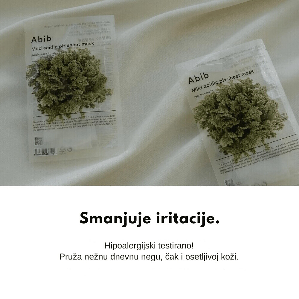 Mild Acidic pH Sheet Mask Jericho Rose Fit