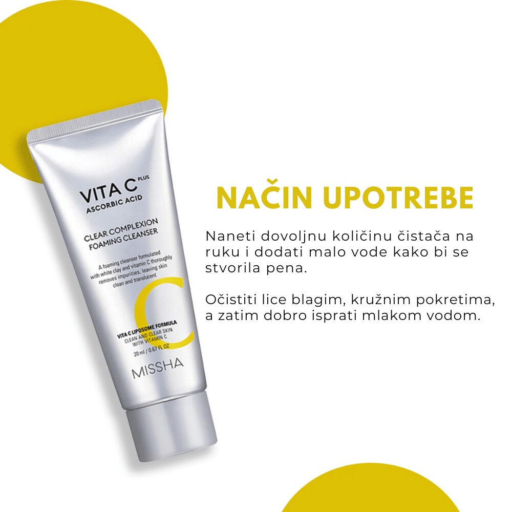 Vita C Plus Clear Complexion Foaming Cleanser 120ml